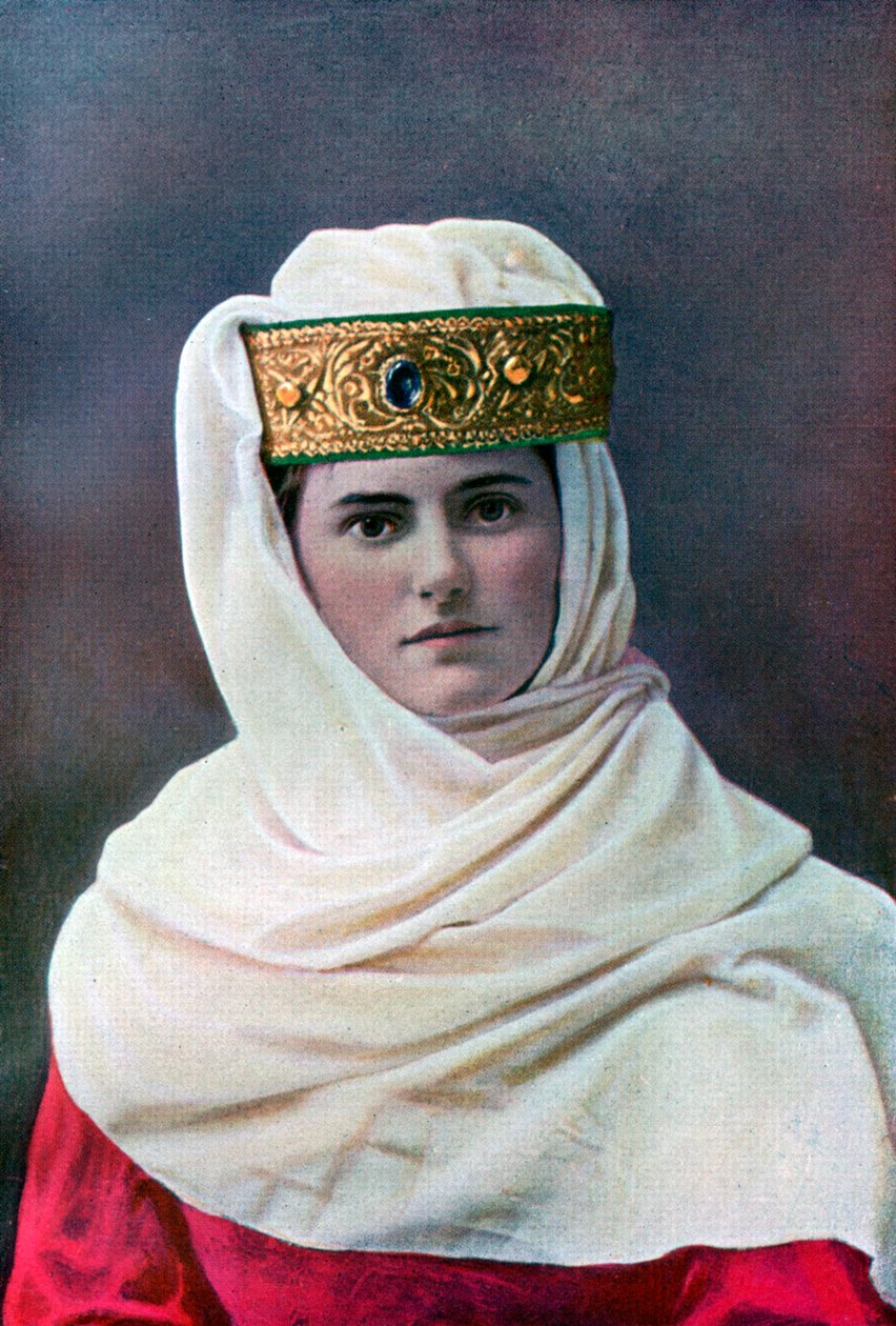 Dámská čelenka, c1290, 1910 od Unbekannt