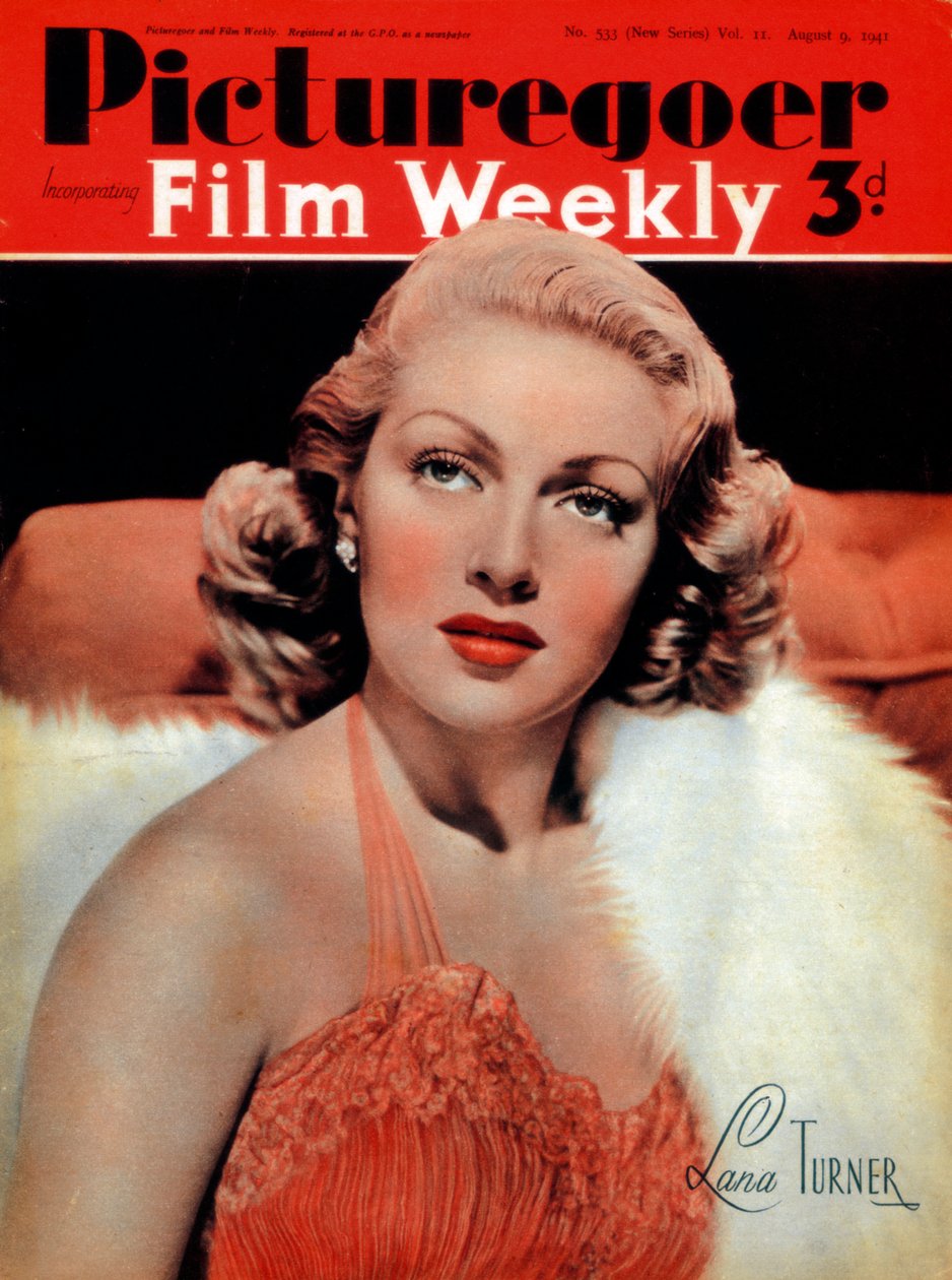 Lana Turner 1921-1995, americká herečka, 1941 od Unbekannt