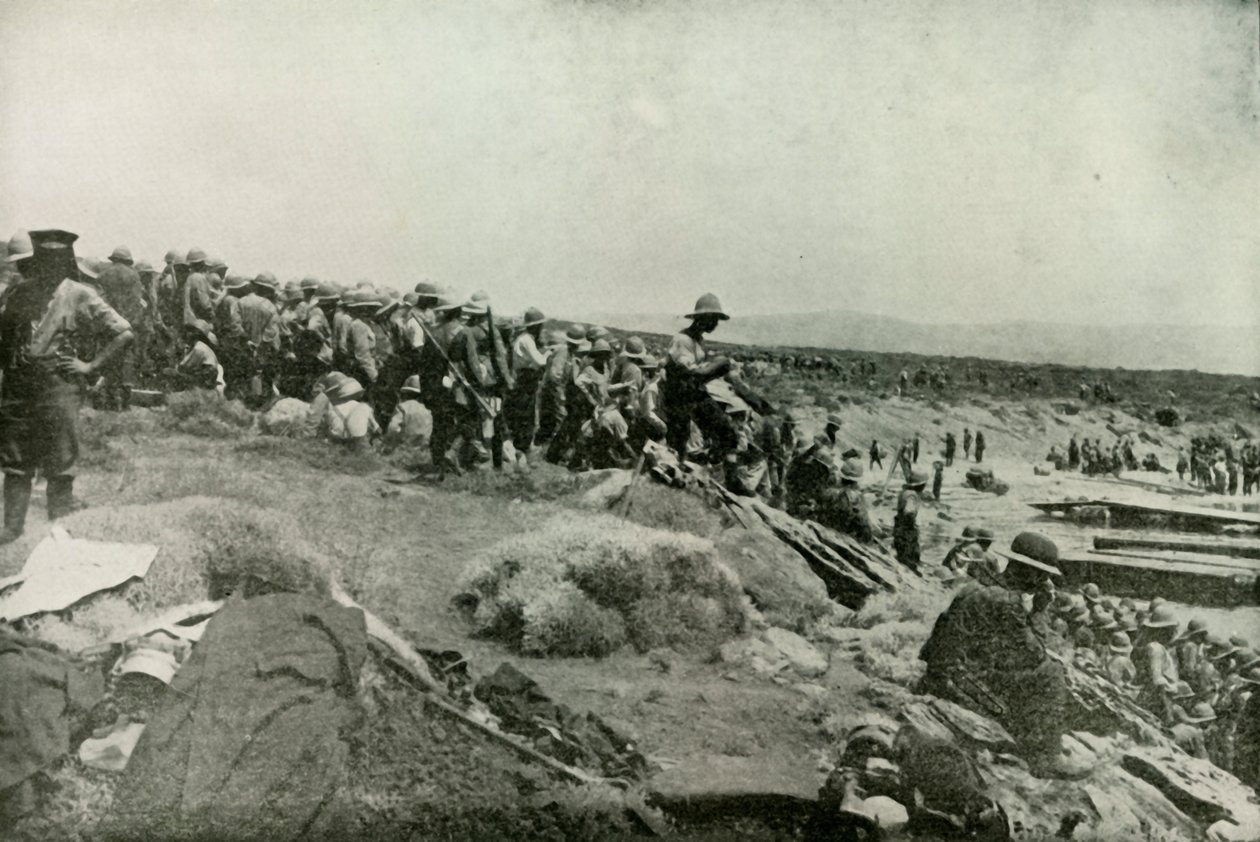 Vyloďovací jednotky v zálivu Suvla, 1919. od Unbekannt