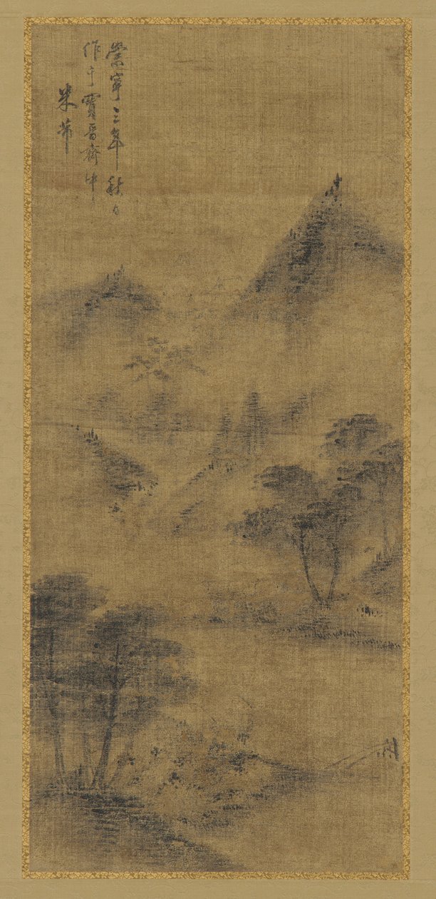 Krajina: horské vrcholy a potok, dynastie Ming, 1368-1644. od Unbekannt