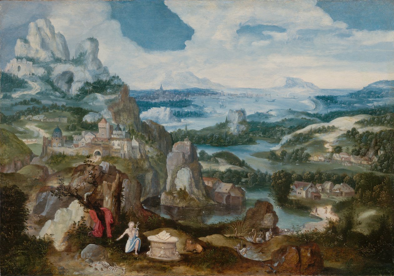 Krajina s kajícným svatým Jeronýmem, 153040. od Unbekannt