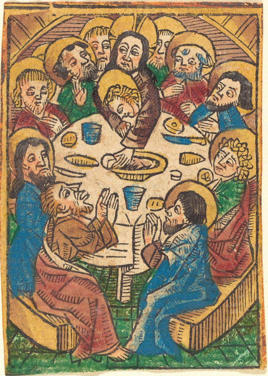 Poslední večeře, c. 1490. od Unbekannt