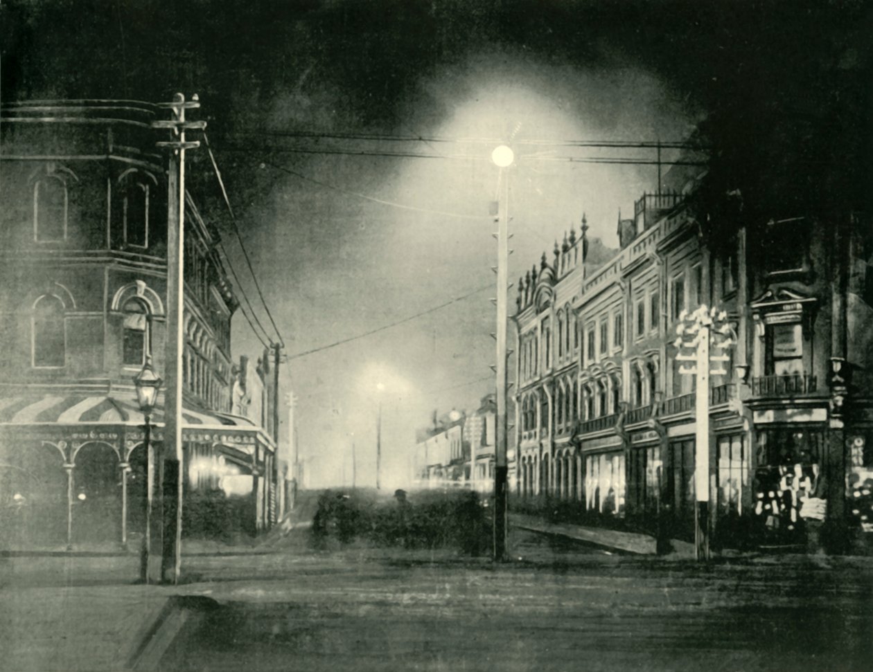 Launceston By Night Brisbane Street, 1901. od Unbekannt