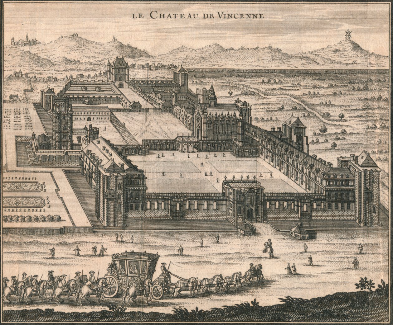 Chateau de Vincennes, 1723. od Unbekannt