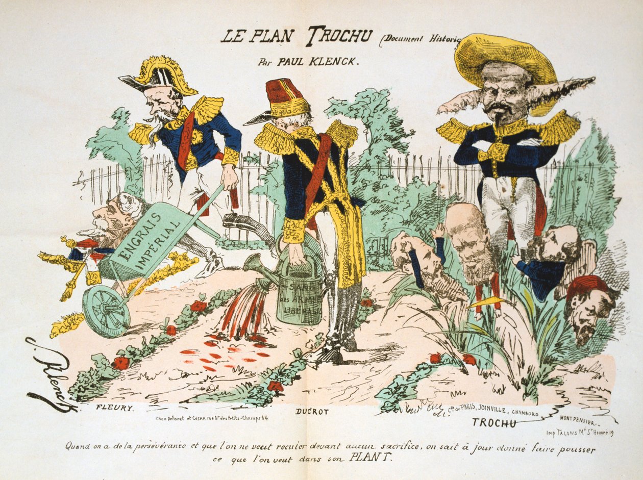 Le Plan Trochu, 1870-1871 od Unbekannt