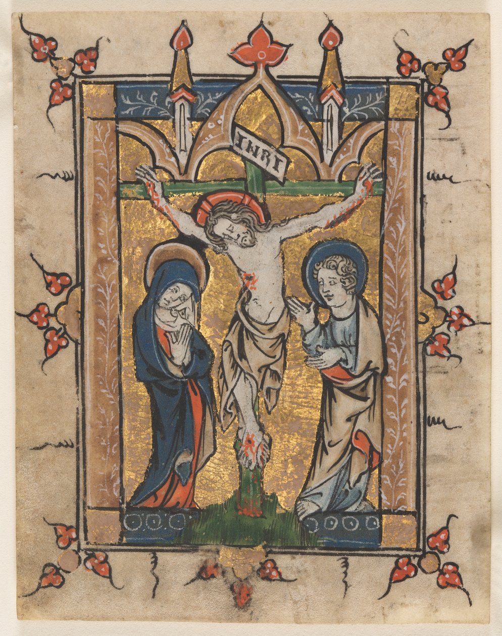 List ze žaltáře: Ukřižování, c. 1300-1330. od Unbekannt