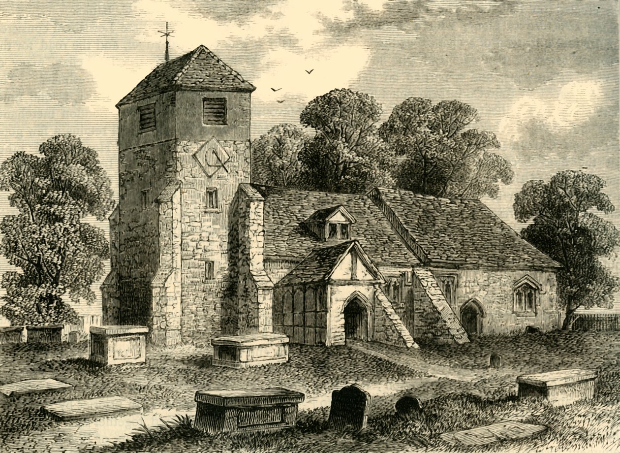 Lee Church v roce 1795, c1878. od Unbekannt