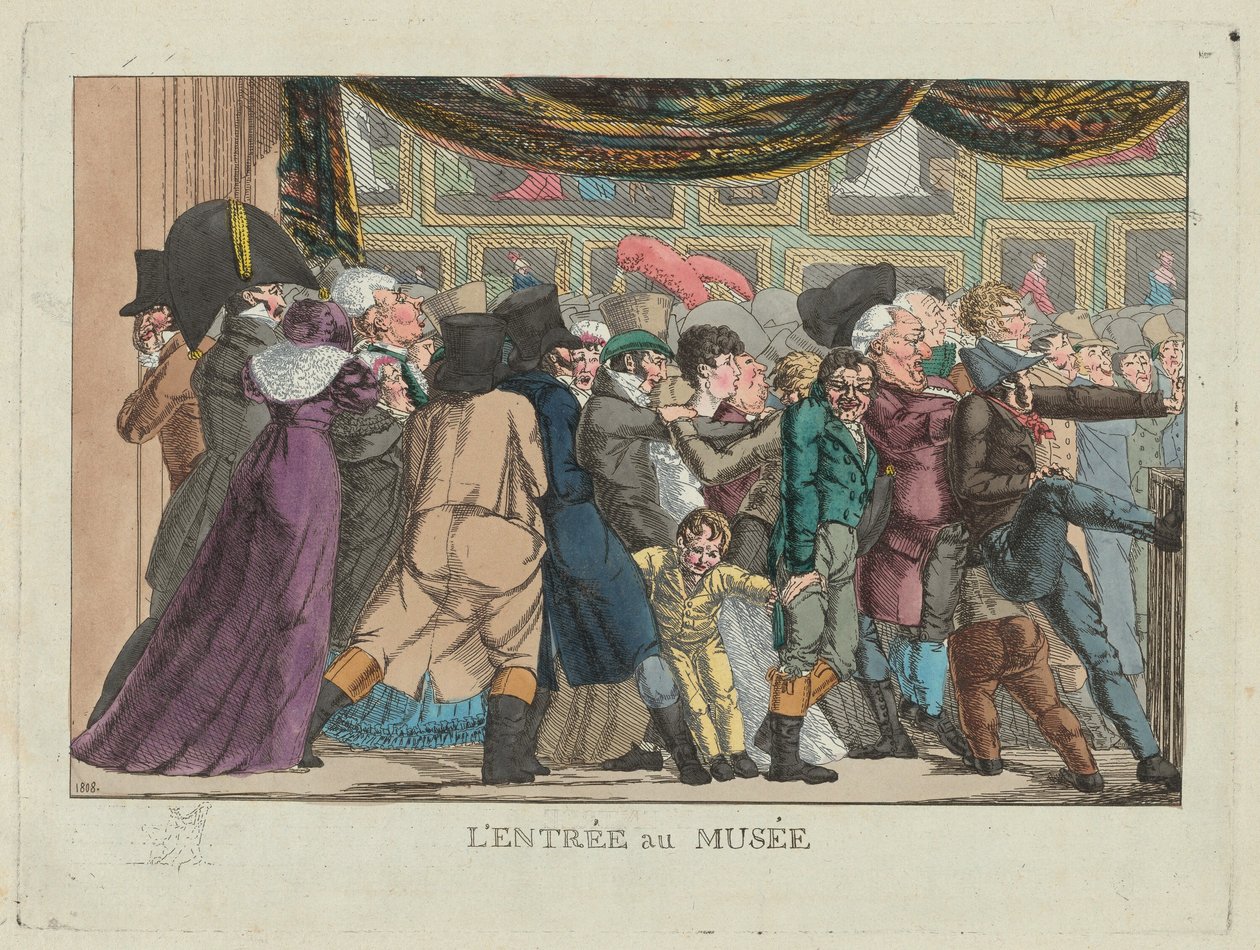 Vchod do muzea Vchod do muzea, 1808. od Unbekannt