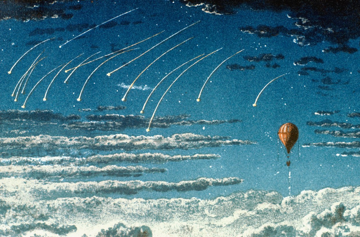 Meteorický roj Leonid, 1870 od Unbekannt