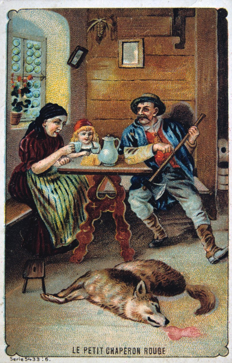 Červená karkulka, 19. století od Unbekannt