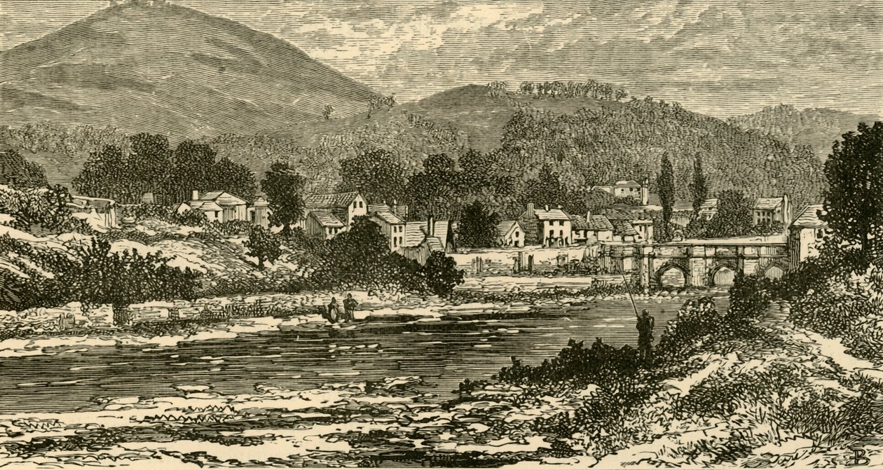 Most Llangollen, 1898. od Unbekannt