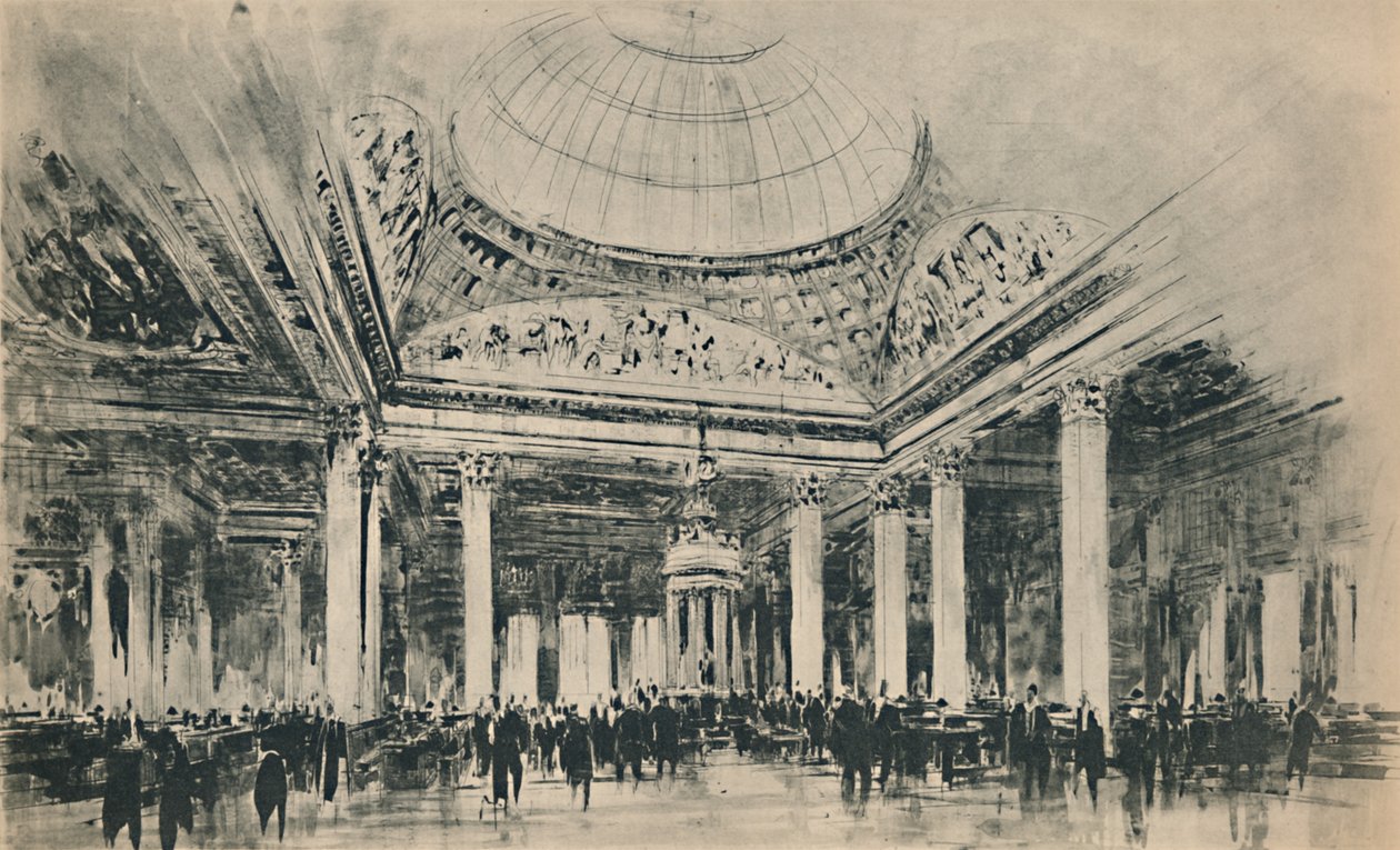 Nová budova Lloyds: The Underwriting Room, 1928 od Unbekannt