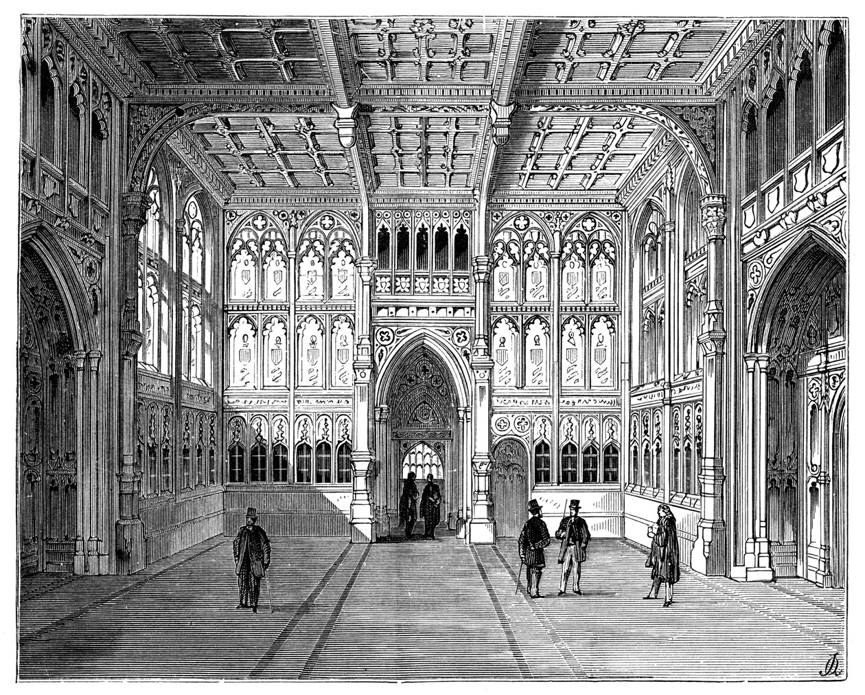 Lobby of the House of Commons, Londýn, 1900 od Unbekannt