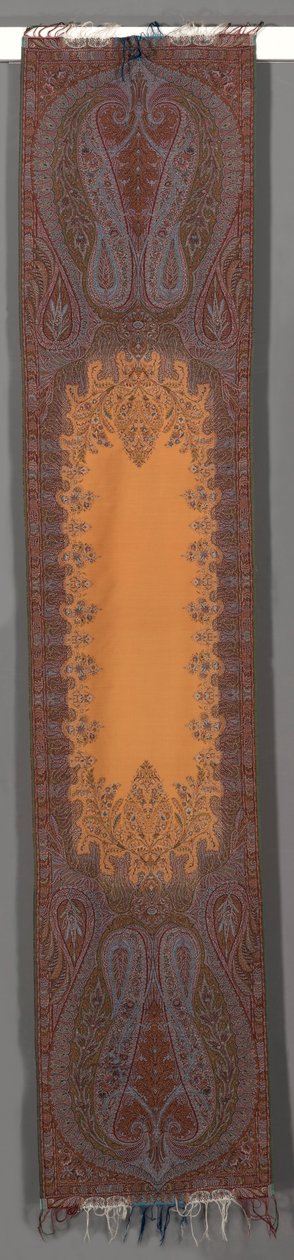 Long Stole with Botehs and Orange Center, 1850-1855. od Unbekannt