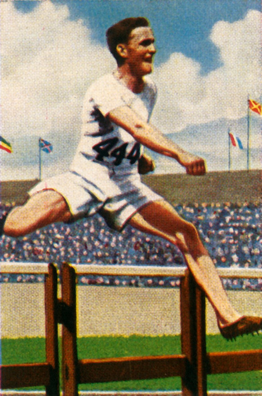 Lord Burghley, vítěz, 400 m překážek, 1928. od Unbekannt