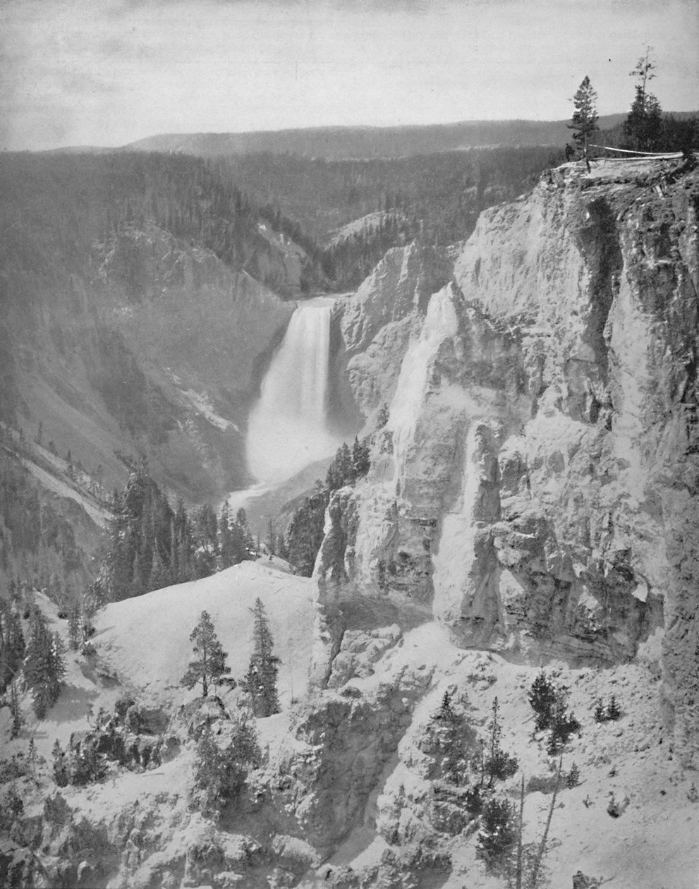 Lower Falls of the Yellowstone, Wyoming, c1897. od Unbekannt