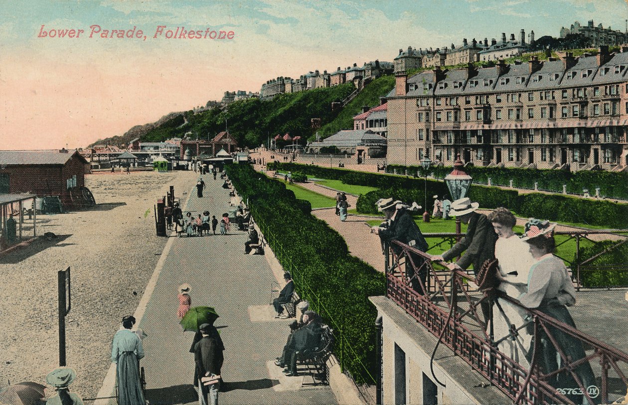 Lower Parade, Folkestone, konec 19.-začátek 20. století od Unbekannt