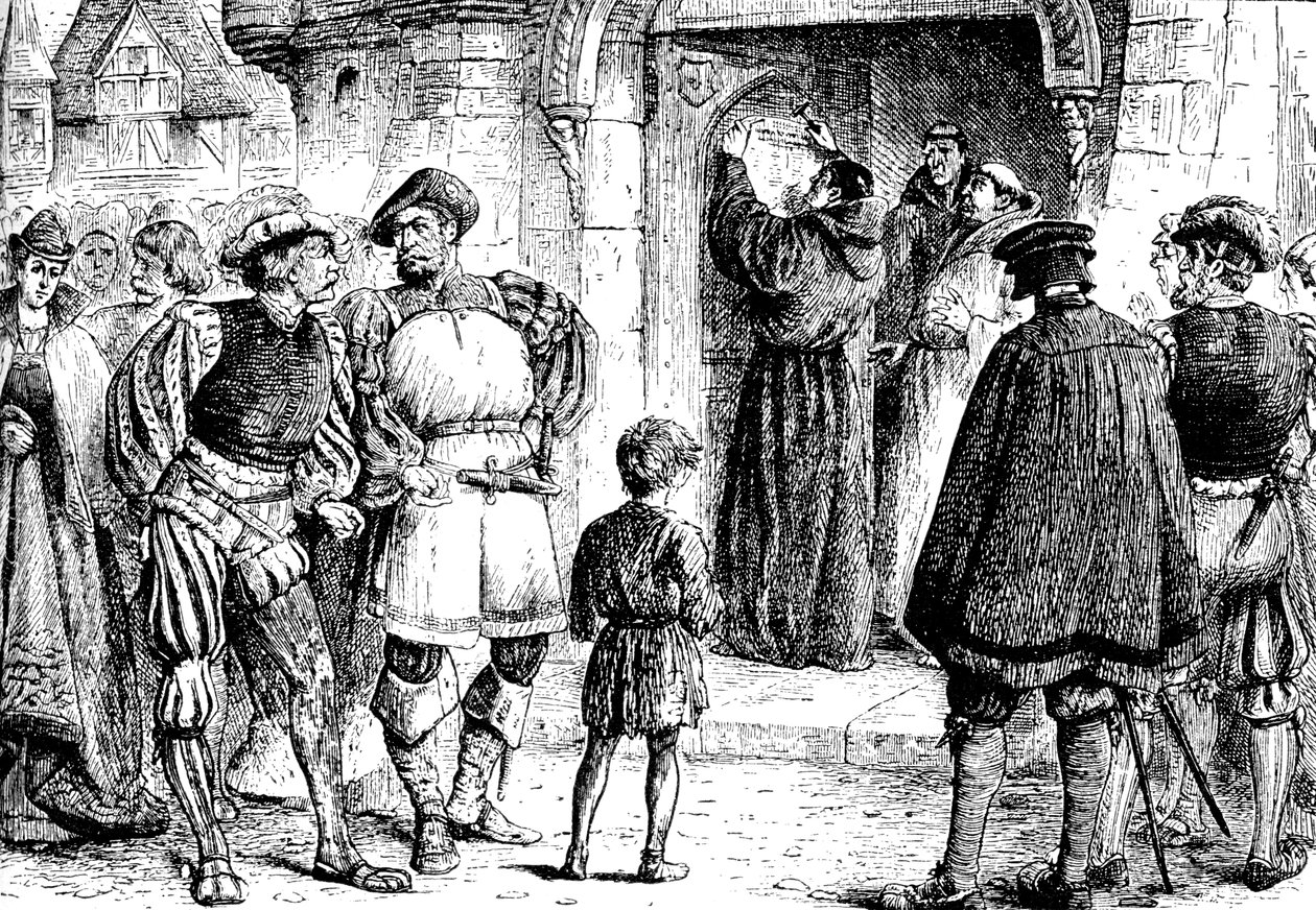 Luthersův protest, 1517, 1909 od Unbekannt