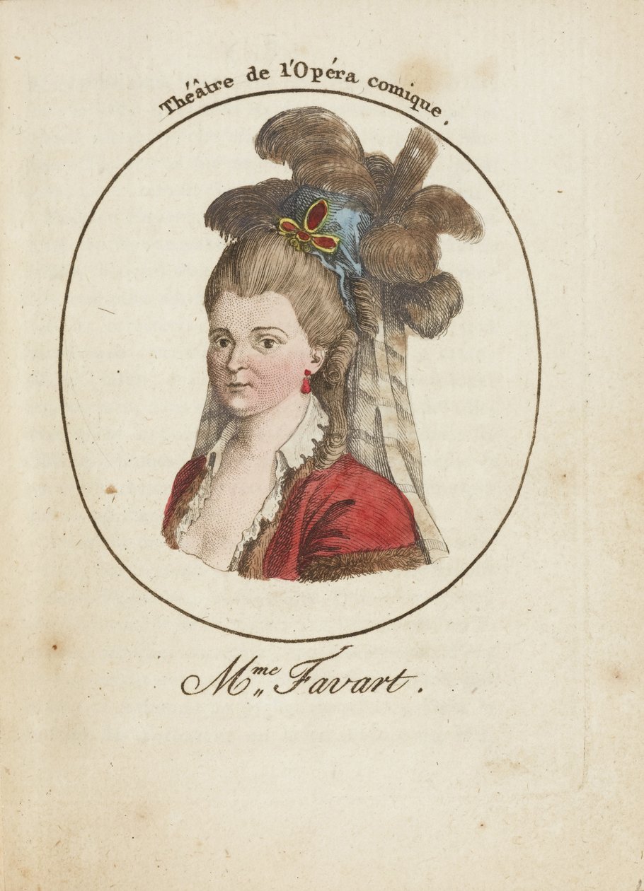 Madame Favart 1727-1772, konec 18. století. od Unbekannt