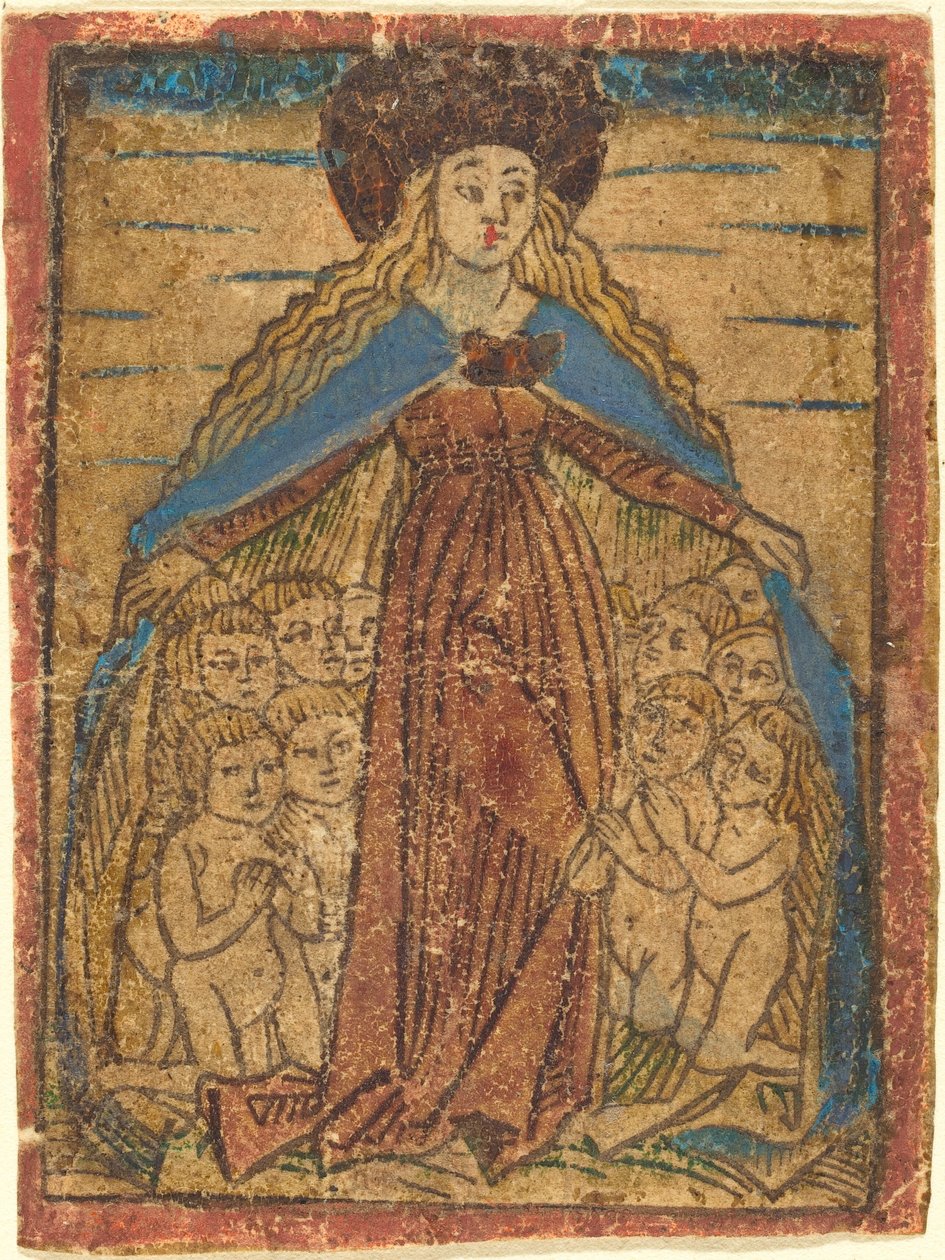 Madonna jako ochránkyně, c. 14701480. od Unbekannt