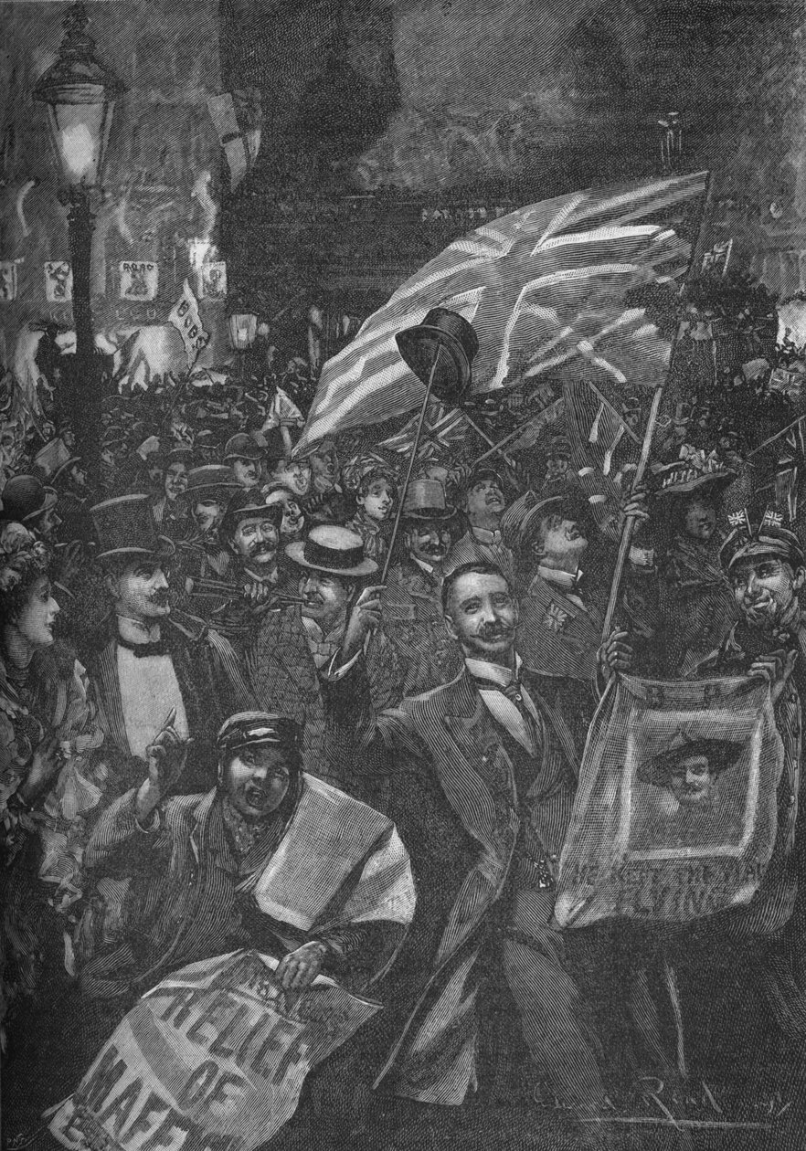 Mafeking Night v Londýně, 1900 1906. od Unbekannt
