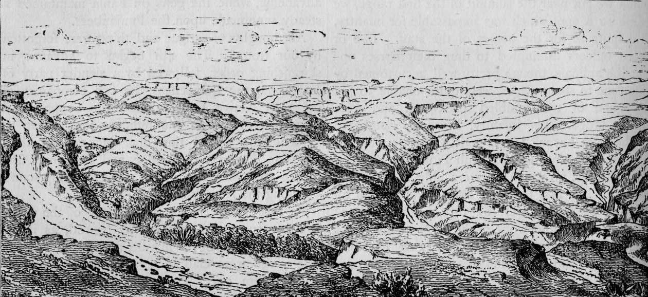Magdala a údolí Bashilo, c1880 od Unbekannt
