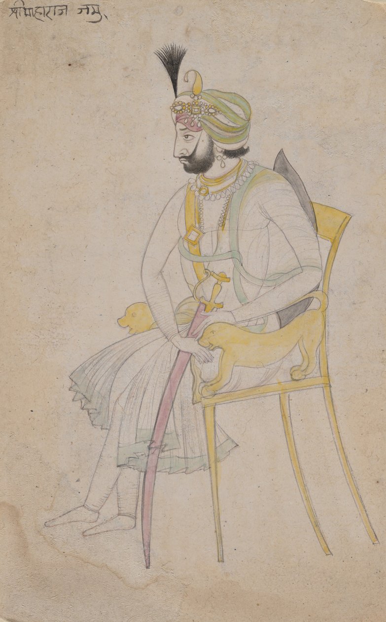 Maharaja Ranbir Singh, K. 1860-80. od Unbekannt