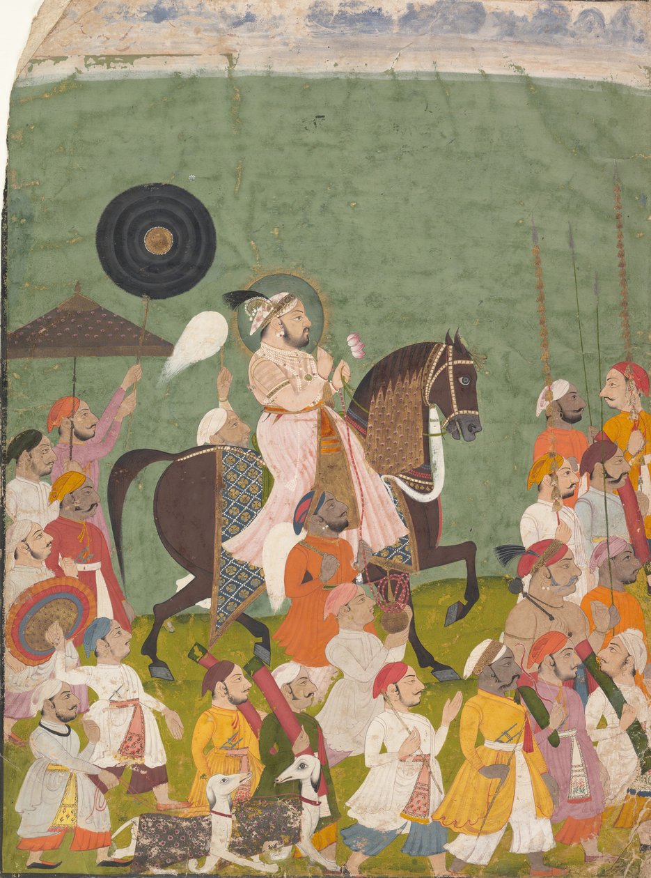 Maharana Jagat Singh II v Procesí, ca. 1745. od Unbekannt