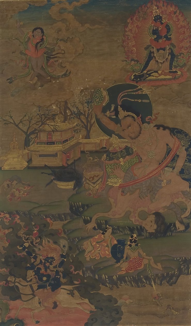 Mahasiddha Damarupa, 18. století. od Unbekannt
