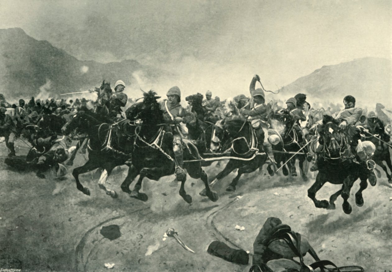 Maiwand - Saving the Guns, 1901. od Unbekannt
