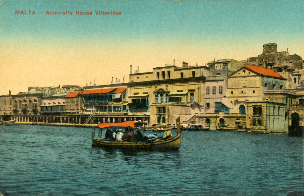 Malta – Admirality House Vittoriosa, c1918-c1939. od Unbekannt