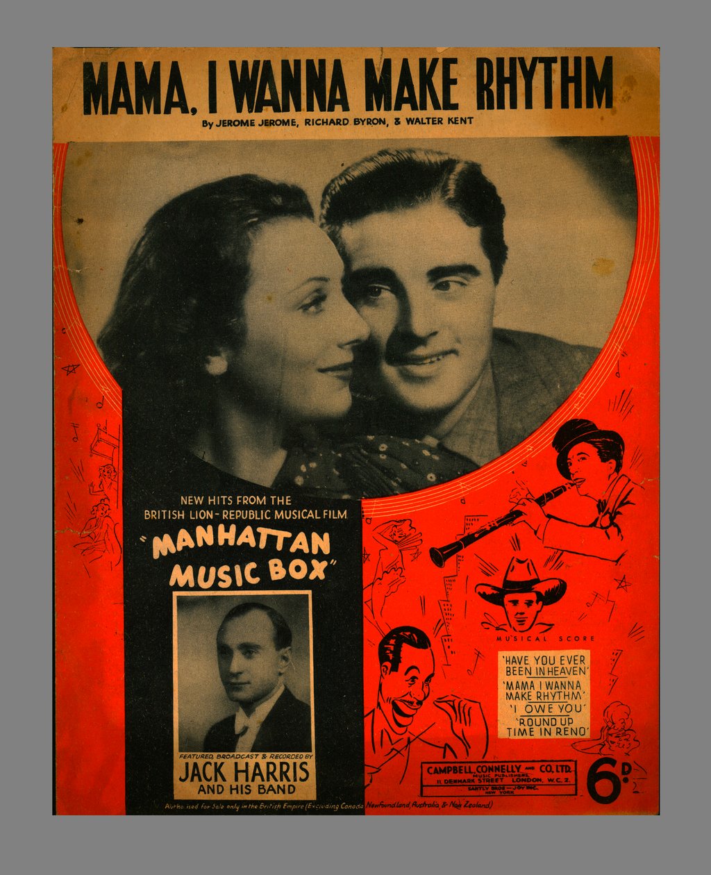 Mami, I Wanna Make Rhythm, noty, 1937. od Unbekannt