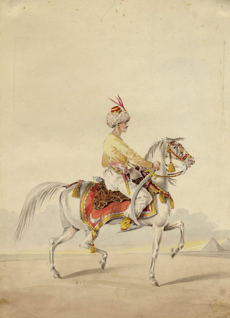 Mamluk na koni, asi 1825 od Unbekannt