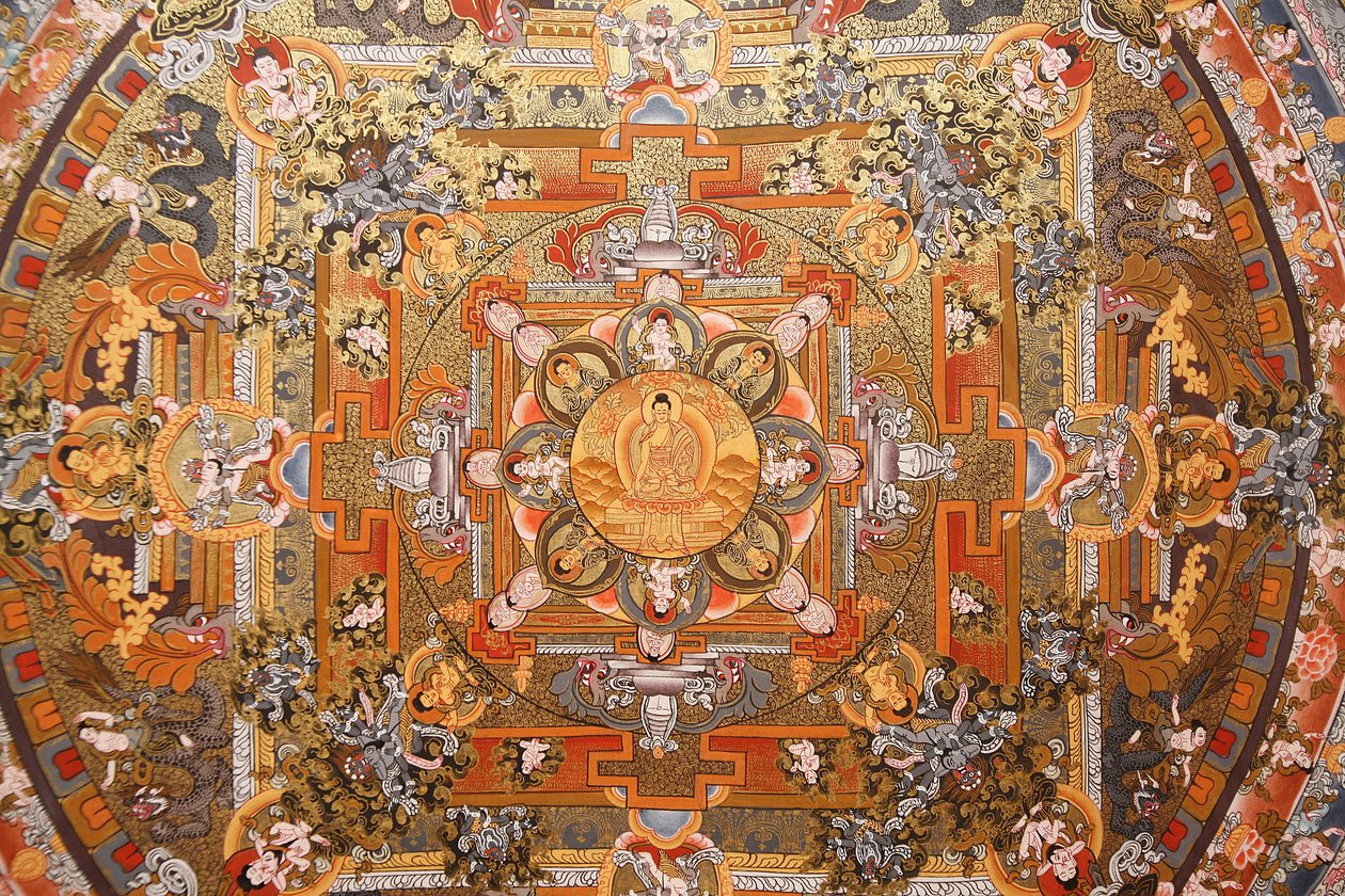 Mandalon Thangka, Bhaktapur, Nepál od Unbekannt