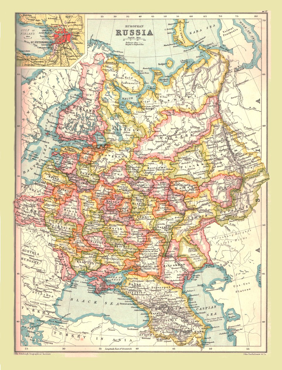 Mapa Ruska, 1902. od Unbekannt