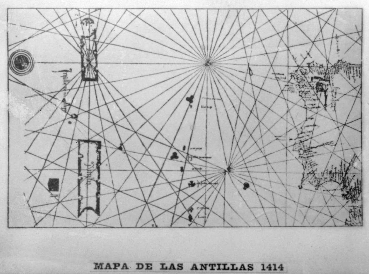 Mapa Antil, 1414 1919. od Unbekannt