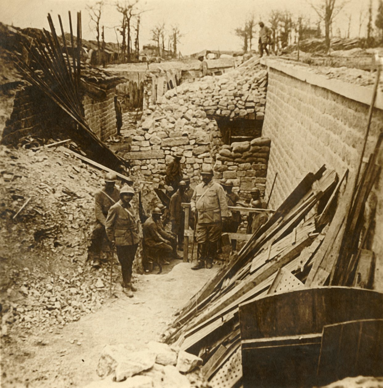 Kasárna Marceau, Verdun, severní Francie, 1916 od Unbekannt