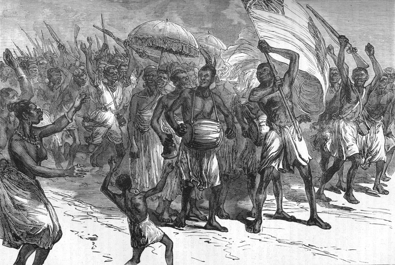 March of Ashantee Warriors, c1880 od Unbekannt