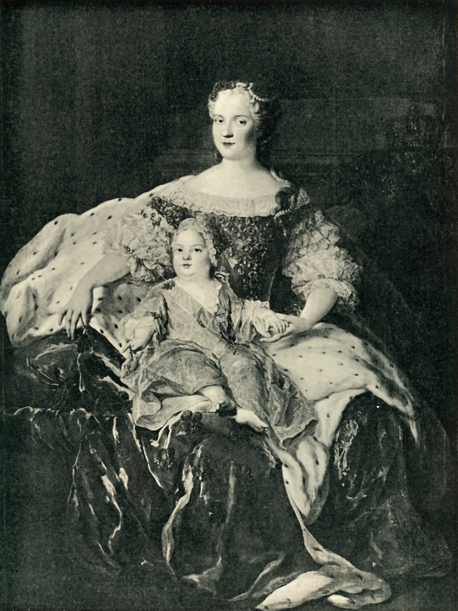 Maria Leszczynska a dauphin, c1730, 1903. od Unbekannt