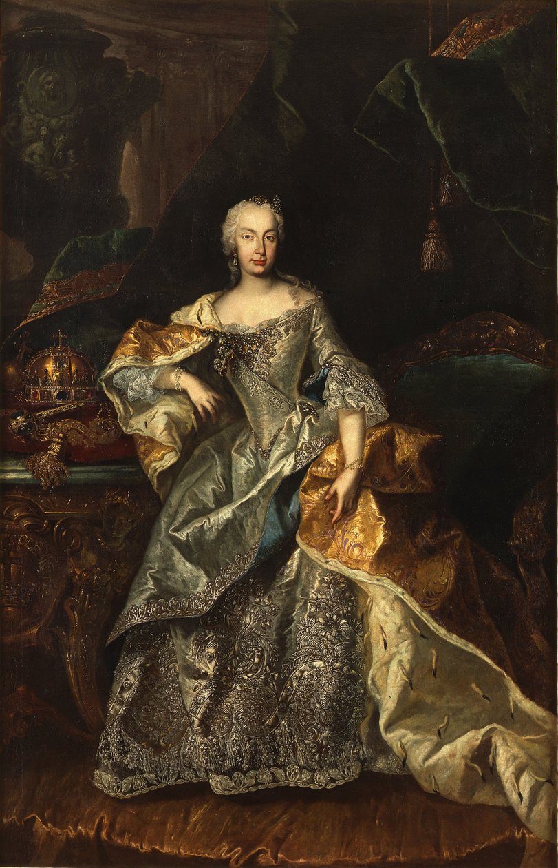 Marie Terezie jako uherská královna, 1740-1741. od Unbekannt