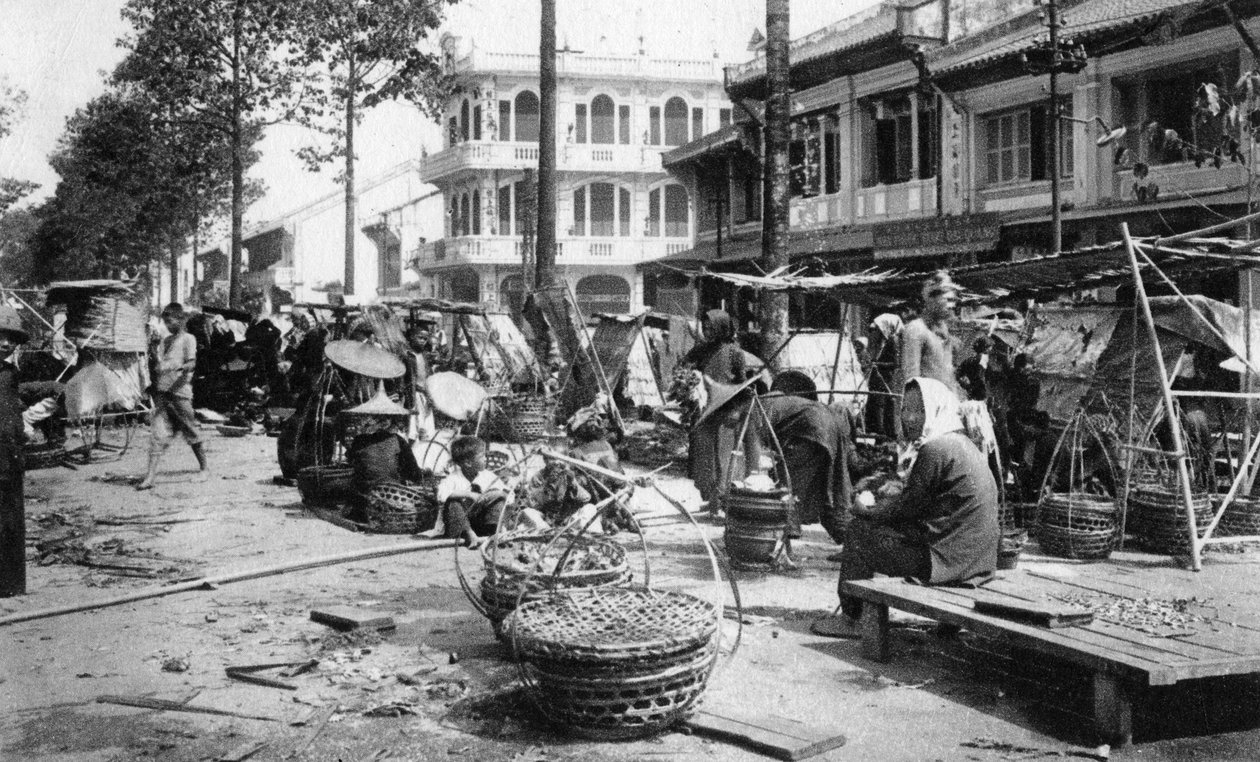 Trh, Cholon, Saigon, Vietnam, 20. století od Unbekannt