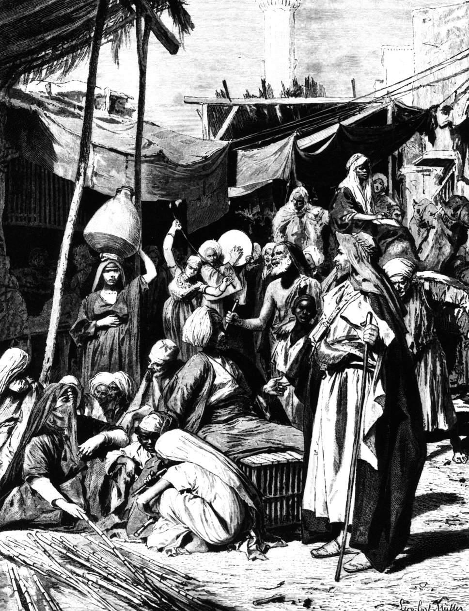 Trh v Tantahu, Egypt, 1880 od Unbekannt