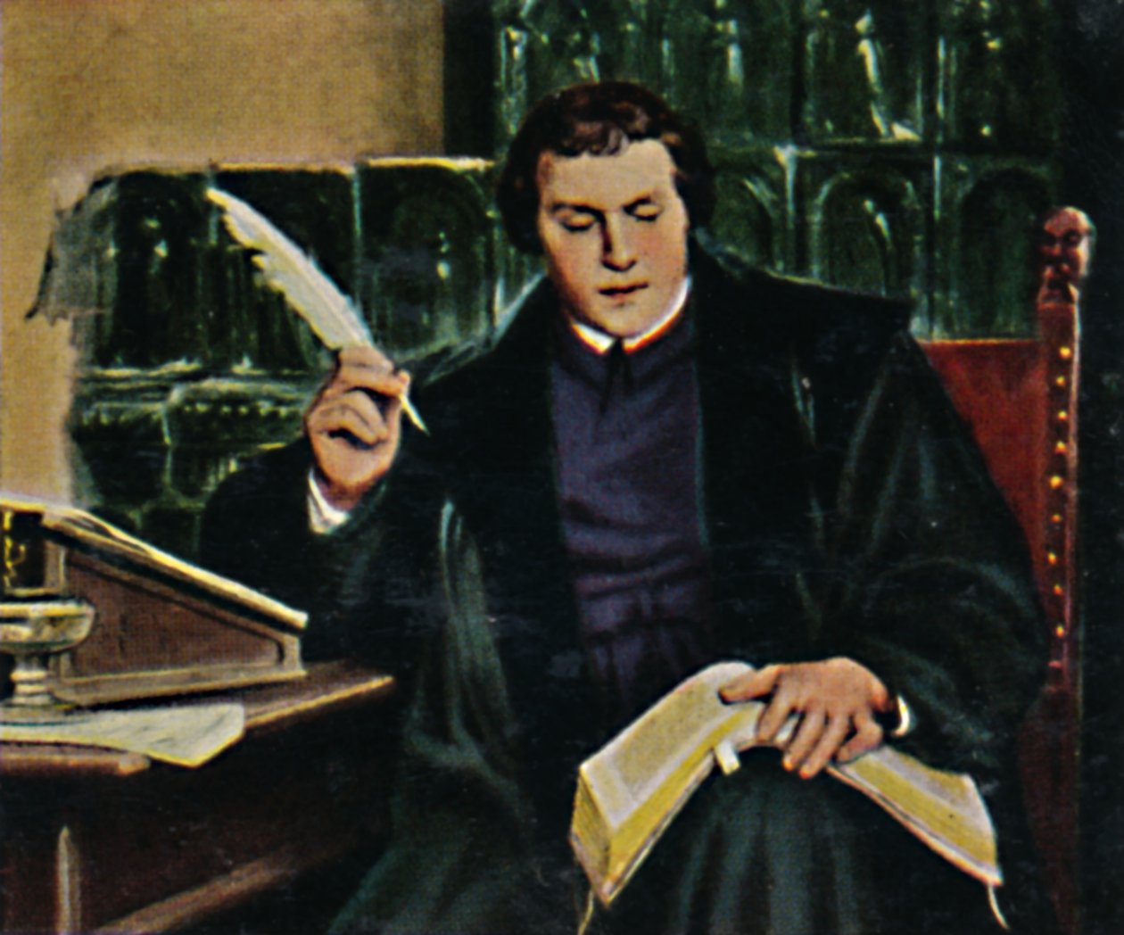Martin Luther 1483-1546. - Gemälde von Thumann, 1934. od Unbekannt