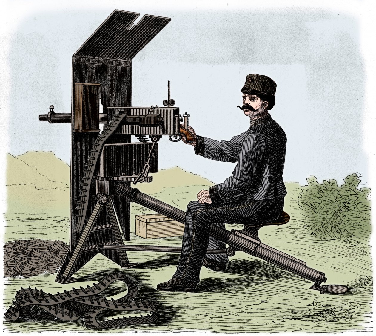 Kulomet Maxim, c1895. od Unbekannt