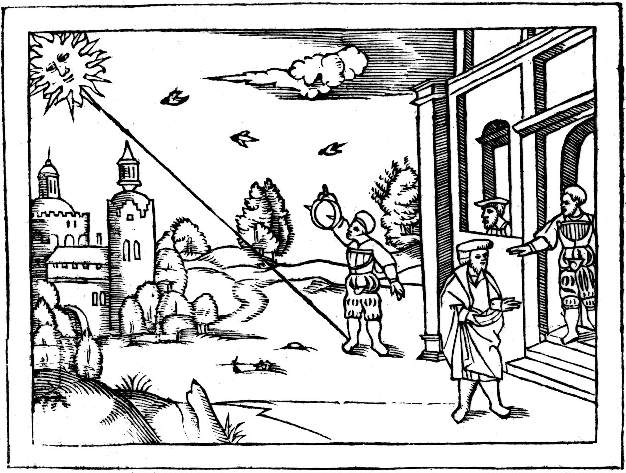 Měření výšky Slunce, 1539 od Unbekannt
