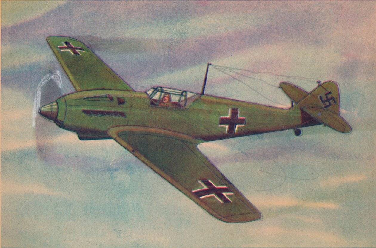 Messerschmitt M.E. 109 stíhací jednoplošník, c1944. od Unbekannt
