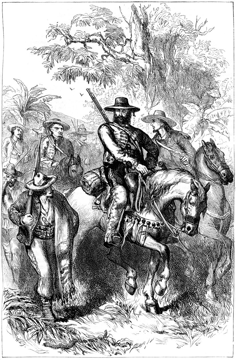 Mexičtí filibusters na pochodu, polovina 19. století 1880 od Unbekannt