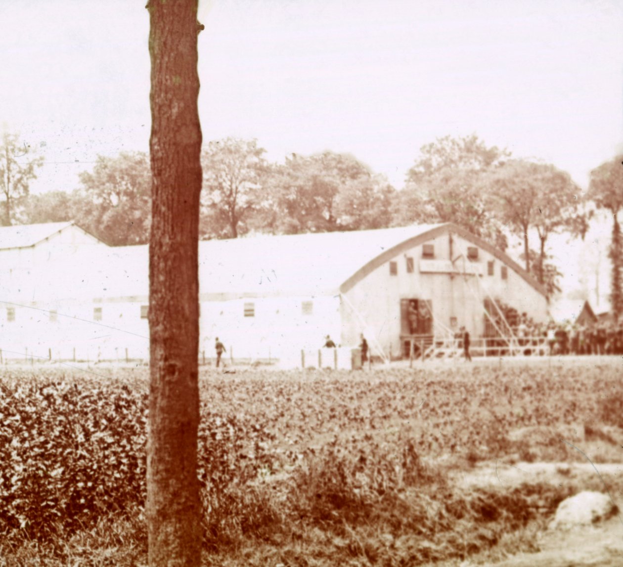 Vojenská základna, Furnes, Flandry, Belgie, c1914-c1918 od Unbekannt