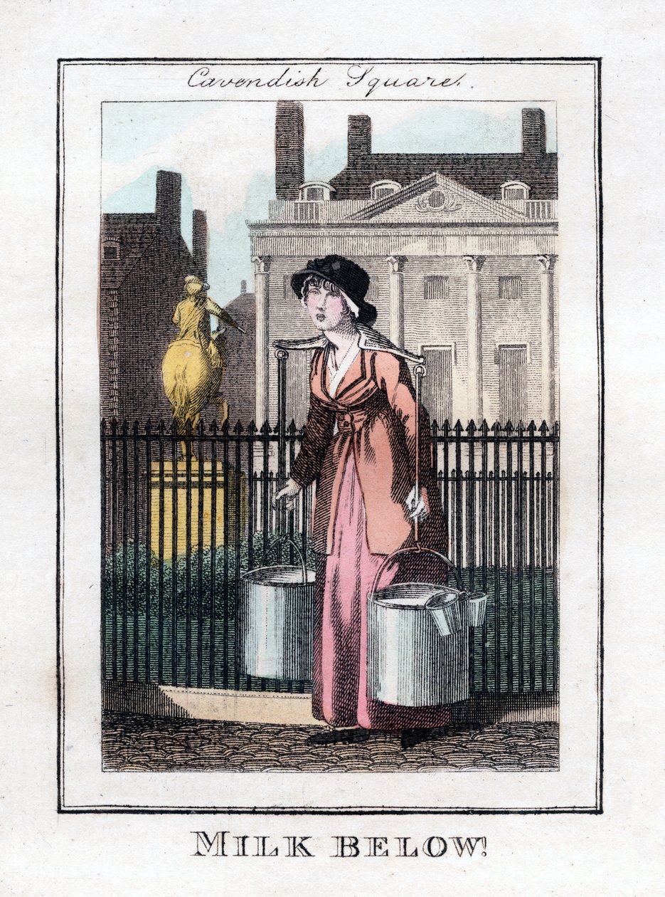 Milk Below!, Cavendish Square, Londýn, 1805 od Unbekannt