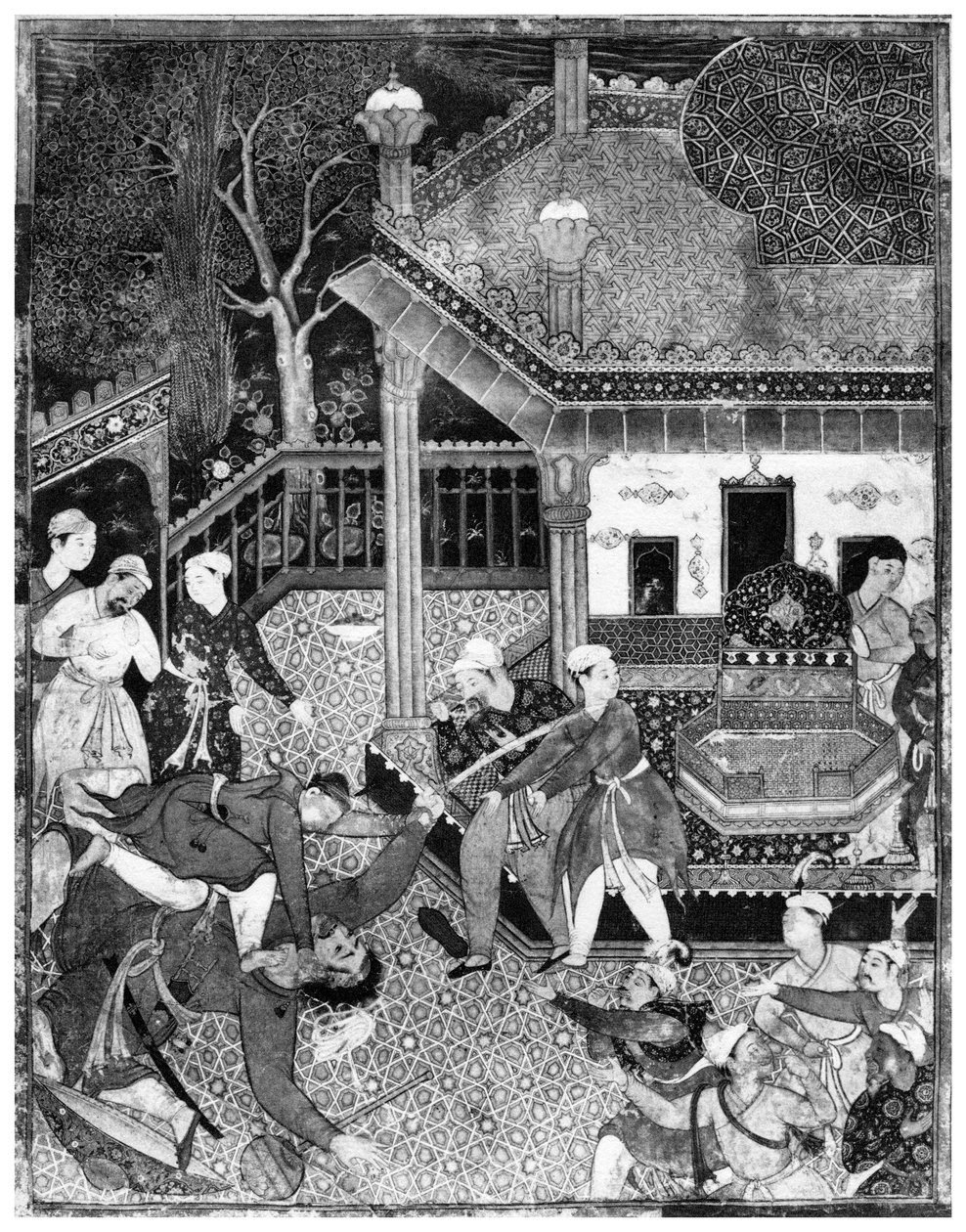 Miniatura z Dastan e-Amir Hamza, c1500 1958 od Unbekannt